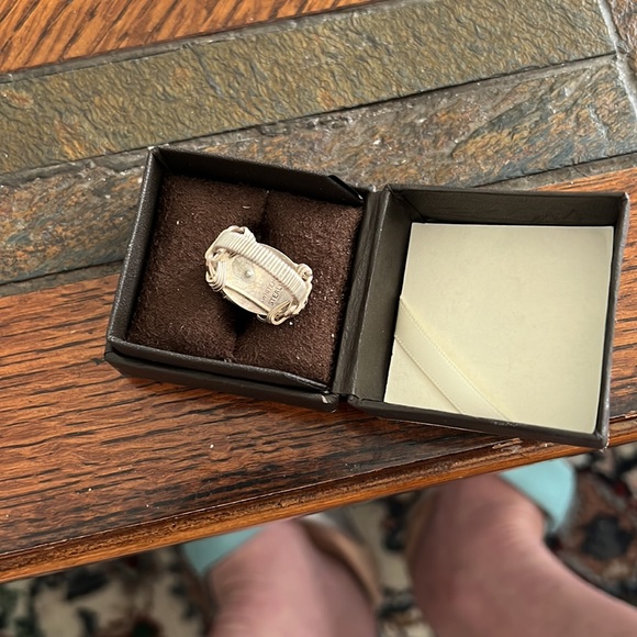 Malachite Ring set in Sterling Silver size 7.5 - Picture 3 of 3